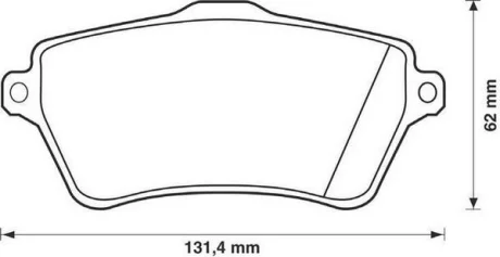 JURID - Гальмівні колодки до дисків Jurid 573102J
