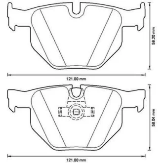 Гальмівні колодки зад. BMW 3(E90)/5(E60) (ATE) Jurid 573224J