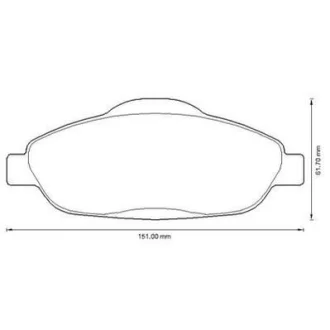 Гальмівні колодки пер. Peugeot 308 07- (Bosch) Jurid 573241J