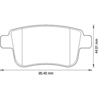Гальмівні колодки зад. Kangoo 08- Jurid 573272J