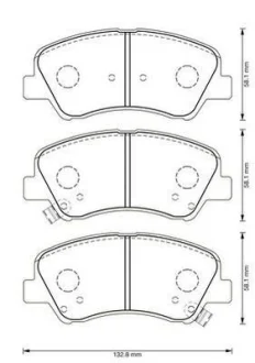 Гальмівні колодки пер. Accent/Solaris/Carens/Rio 09- (Mando) Jurid 573368J