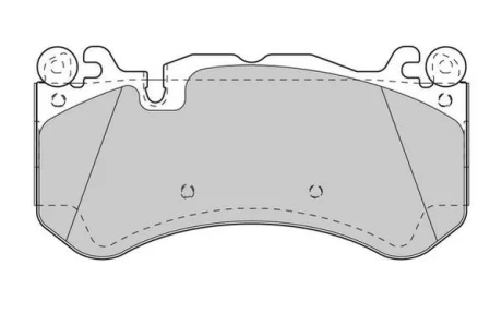 Гальмівні колодки пер. C205/W204/W205/W222/X166/X253/X290 (Brembo) Jurid 573425J
