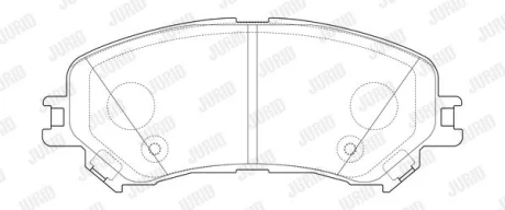 Гальмівні колодки пер. Gr. Scenic IV/Megane IV 15- (SUMITOMO) Jurid 573673J