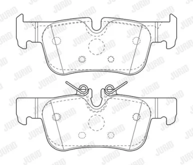 Гальмівні колодки зад. BMW 1 (F40) 19-/i3 (I01) 13-/X1 (F48) 14- (ATE) Jurid 573767J