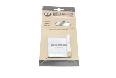 Клей для скла та дзеркал Mega Mirror з активатором прозорий 0,6 мл + 0,5 мл K2 B110
