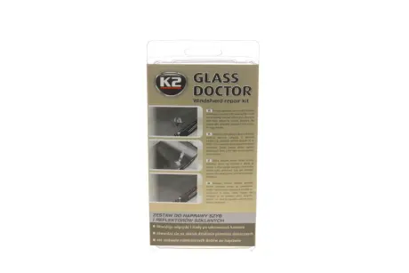 Набір для ремонту вітрового скла та фар BOND GLASS DOCTOR 0,8 мл K2 B350