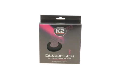 Губка автомобільна для нанесення воску і поліровки Duraflex Velcro Foam Pad Finishing (150x25mm) K2 L614
