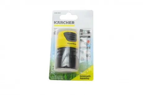 Конектор універсальний для шлангів Plus 1/2"-5/8"-3/4" (з аквастопом))) KAERCHER Kaercher 2.645-194.0