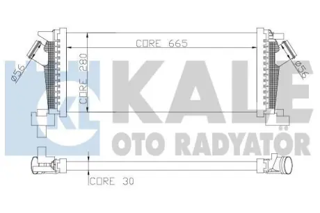 Інтеркулер Opel Astra J (09-)/Chevrolet Cruze (12-) 1.3 CDTi, 1.4T, 1.6T OTO RADYATOR Kale 344800