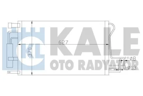 Радіатор кондиціонера Hyundai Tucson/KIA Sportage (04-) 2.0i, 2.0 CRDi OTO RADYATOR Kale 379900
