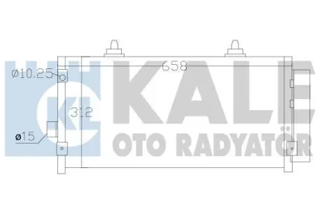 Радіатор кондиціонера Subaru Forester, Impreza, XV (08-) 1.5i, 1.6i, 2.0i, 2.5i OTO RADYATOR Kale 389500