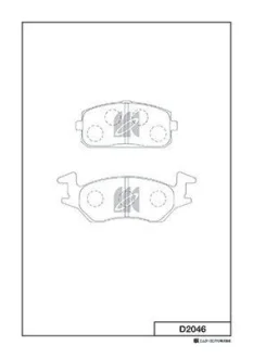 Колодки дискового тормоза KASHIYAMA D2046
