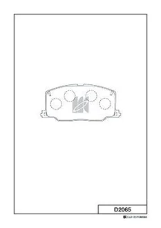 Колодки дискового тормоза KASHIYAMA D2065