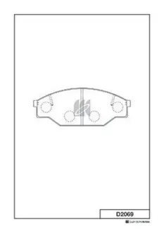 Колодки дискового тормоза KASHIYAMA D2069