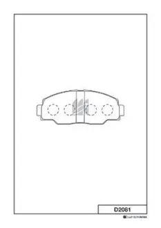 Колодки гальмівні передні (144.5x54x15.5) MK KASHIYAMA D2081