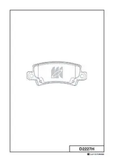 Колодки дискового тормоза KASHIYAMA D2227H