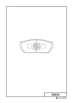 Колодки дискового тормоза KASHIYAMA D5013