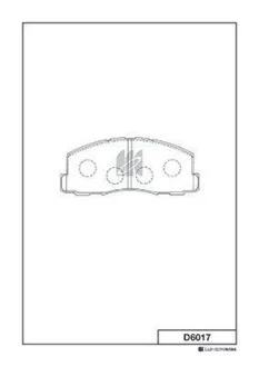 Колодки дискового тормоза KASHIYAMA D6017