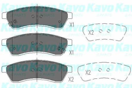 Колодки гальмівні (задні) Chevrolet Epica 2.0-2.5 05- PARTS KAVO KBP-1012