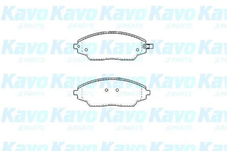 Колодки гальмівні (передні) Chevrolet Aveo 1.2-1.6 11- (142x54) PARTS KAVO KBP-1021