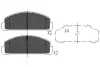 Гальмівні колодки дискові mazda 323/323 estate/wagon Parts KAVO KBP4515 (фото 1)