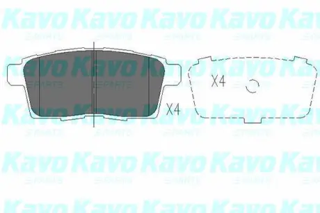 Колодки гальмівні (задні) Mazda CX-7 06-14/CX-9 07- PARTS KAVO KBP-4559