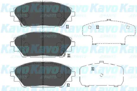 Колодки гальмівні (передні) Mazda 3 13-/CX-3 15- PARTS KAVO KBP-4571