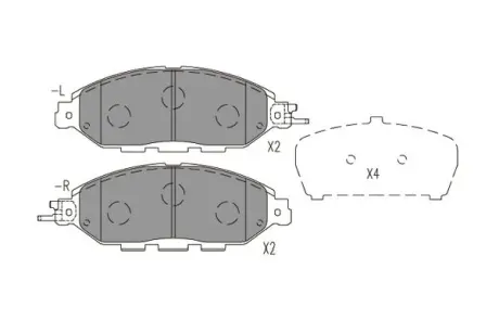 Колодки гальмівні (передні) Nissan Pathfinder 2.5/3.5 4WD 13- PARTS KAVO KBP-6623