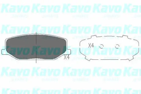 Колодки гальмівні (передні) Suzuki Jimni 98- PARTS KAVO KBP-8502
