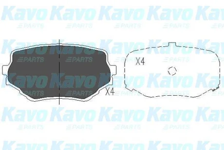 Колодки гальмівні (передні) Suzuki Grand Vitara 98-05 (Sumitomo) PARTS KAVO KBP-8506