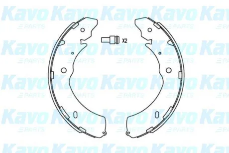 Колодки гальмівні (задні) Mitsubishi L200/Isuzu D-Max 04- (барабанні) (295x49) PARTS KAVO KBS-6407