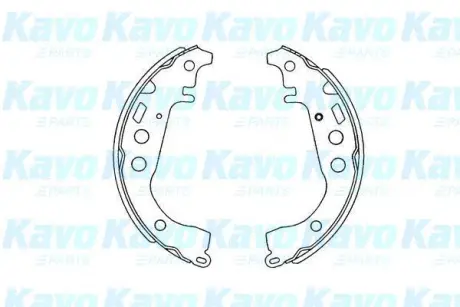 Колодки гальмівні (задні) Toyota Prius/Yaris 99- (барабанні) (200x32.5) PARTS KAVO KBS-9904