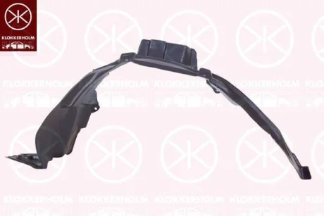 Підкрилок ніша колеса, пластик KLOKKERHOLM 1678388