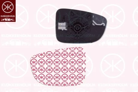 Скло дзеркала заднього огляду праве KLOKKERHOLM 34531062