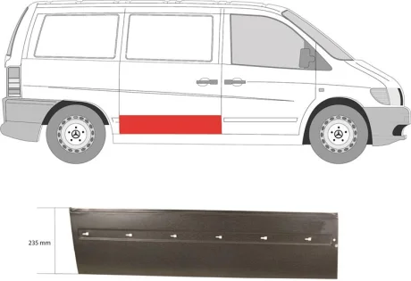 Ремчастина металева KLOKKERHOLM FP 3541 150