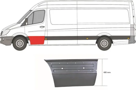 Ремчастина металева KLOKKERHOLM FP 3547 121