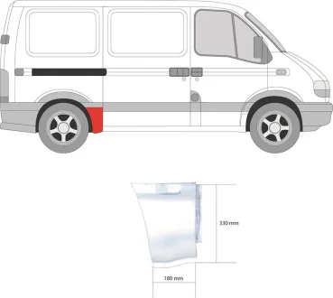 Ремчастина металева KLOKKERHOLM FP 6065 562