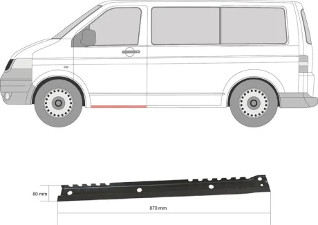 Ремчастина металева KLOKKERHOLM FP 9568 091