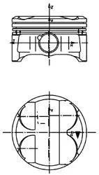 Поршень KOLBENSCHMIDT 40086620