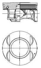 Поршень 40 199 610 KOLBENSCHMIDT 40199610