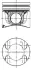 Поршень, комплект OPEL/RENAULT/NISSAN Vivaro,Trafic,Scenic,Megane,Laguna,Primastar 2,0 CDTi 05- =&quot;&quot; KOLBENSCHMIDT 40262620 (фото 1)