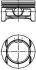 Поршень з кільцями OPEL 73.65 ASTRA H Z14XEP (KS) KOLBENSCHMIDT 40386610 (фото 1)