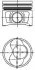 A_Поршень, комплект AUDI/SKODA/VW A4,Octavia,Superb,Caddy 2,0TDI 04-10 (3-4цил.) ="" KOLBENSCHMIDT 40409600 (фото 1)