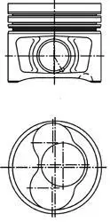 A_Поршень, комплект AUDI/SKODA/VW A4,Octavia,Superb,Caddy 2,0TDI 04-10 (3-4цил.) ="" KOLBENSCHMIDT 40409600