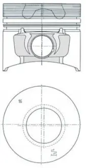 Поршень (діаметр 94мм, STD) AHLMANN AL100, AL100T, AL100TI, AL70E, AL80, AL85T ATLAS QAX 12 120V-1PH, QAX 12 400V-3PH DITCH WITCH RT36 GEHL 4640 JLG 800S, 860SJ PUTZMEISTER M740 TEREX SKL834 40 773 600 KOLBENSCHMIDT 40773600