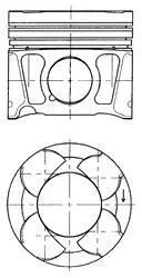 A_Поршень, комплект FIAT 83,40 08- ="" KOLBENSCHMIDT 41070620