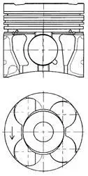 Поршень Opel Astra H/J/Zafira B 1.7 CDTI 03- (79.50mm/+0.50) KOLBENSCHMIDT 41071620