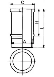Гільза поршнева Citroen Berlingo/Peugeot Partner 1.4i 96-13 (d=75mm) KOLBENSCHMIDT 89584110