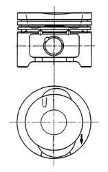 Поршень двигуна VW ABD 1,4B 75,00 STD KOLBENSCHMIDT 92228600