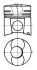 Поршень (діаметр 125мм, STD) CASE IH 170CK, 220B DEUTZ FAHR M 1620 H, SFH 3008, SFH 3008 A, SFH 4010, SFH 4010 A O & K RH30, RH30C, RH35, RH40 IVECO 190-25 AH, 190-32 AHW, 260-25 AH 93 224 600 KOLBENSCHMIDT 93224600 (фото 1)